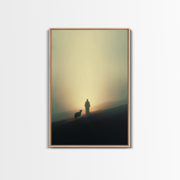 Dawn of Grace – Framed Canvas Print – Christian Art Canvas – Christian Wall Art – Jesus Painting – Large Christian Painting