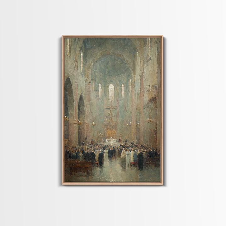 Light of Bethlehem – Framed Canvas Print – Christmas Art – Christian Decor – Christian Art Canvas – Christian Wall Art – Retro Christmas Ar