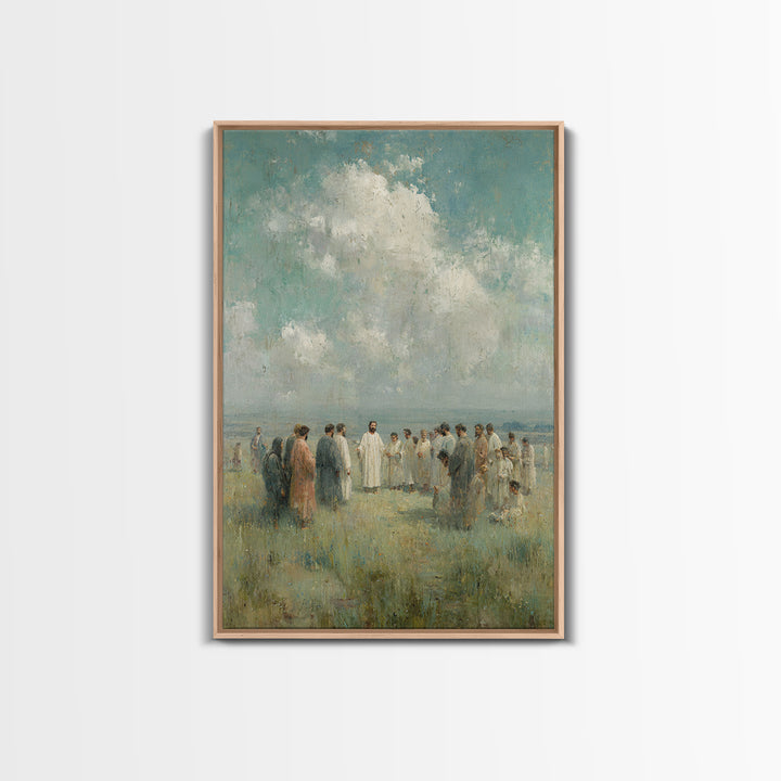 Fields Of Faith – Framed Canvas Print – Christian Wall Art – Christian Art Canvas – Jesus Painting – Christian Christmas Art – Subtle Chris