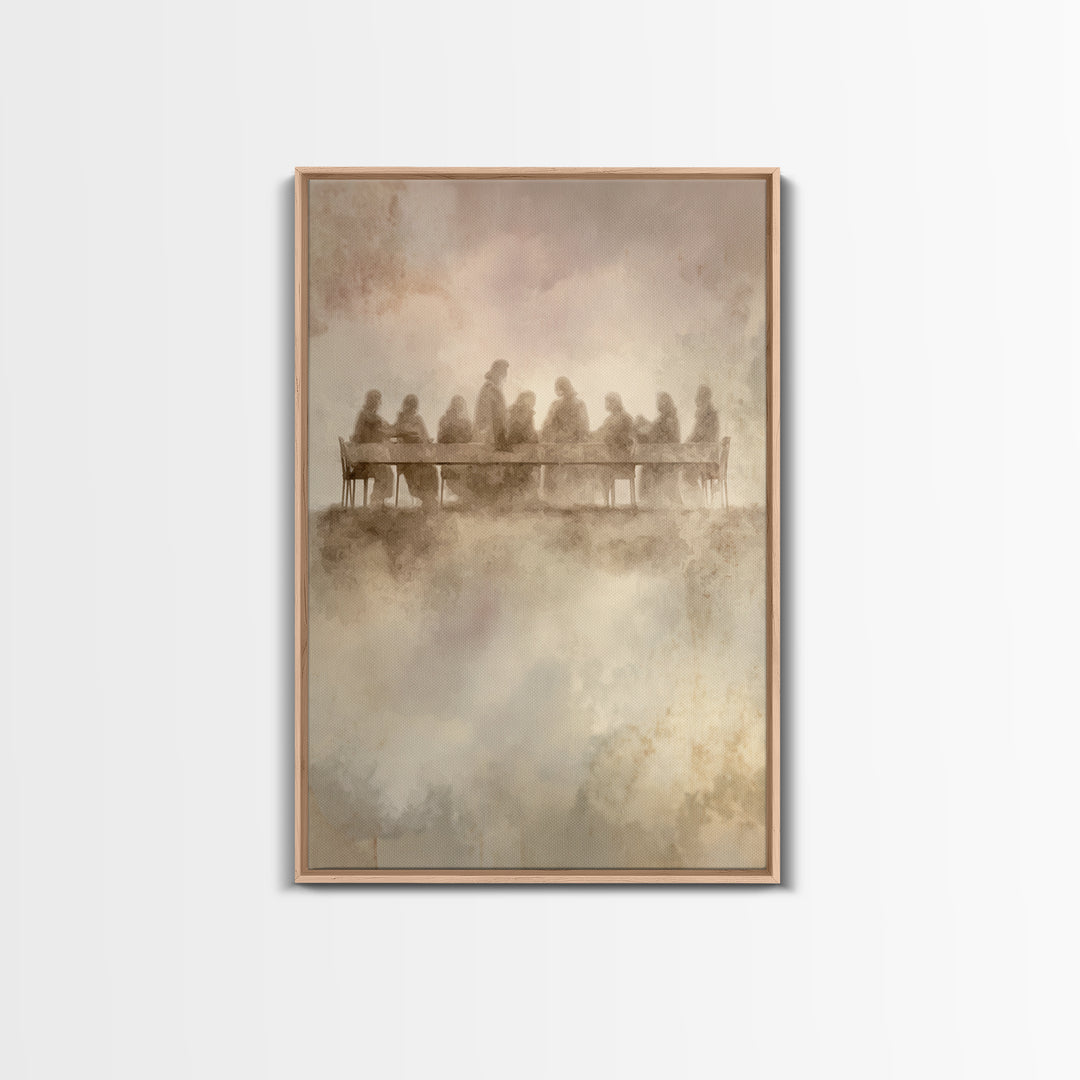 Ascension Feast – Framed Canvas Print – Christian Wall Art – Christian Art Canvas – Vintage Christian Art – Jesus Painting – Christian Art