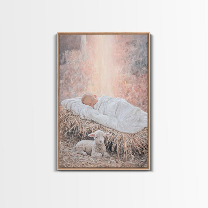 Radiant Holy Dawn – Framed Canvas Print – Christian Wall Art – Modern Christian Art – Jesus Christmas Art – Christmas Art Prints – Christia
