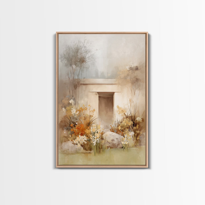 Graceful Stillness – Framed Canvas Print – Christian Art Work – Christian Wall Art – Jesus Painting – Modern Christian Art