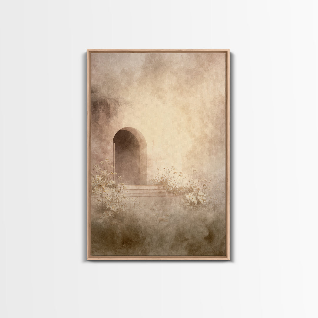 Quiet Redemption – Framed Canvas Print – Christian Art Canvas – Christian Wall Art – Jesus Painting – Subtle Christian Art