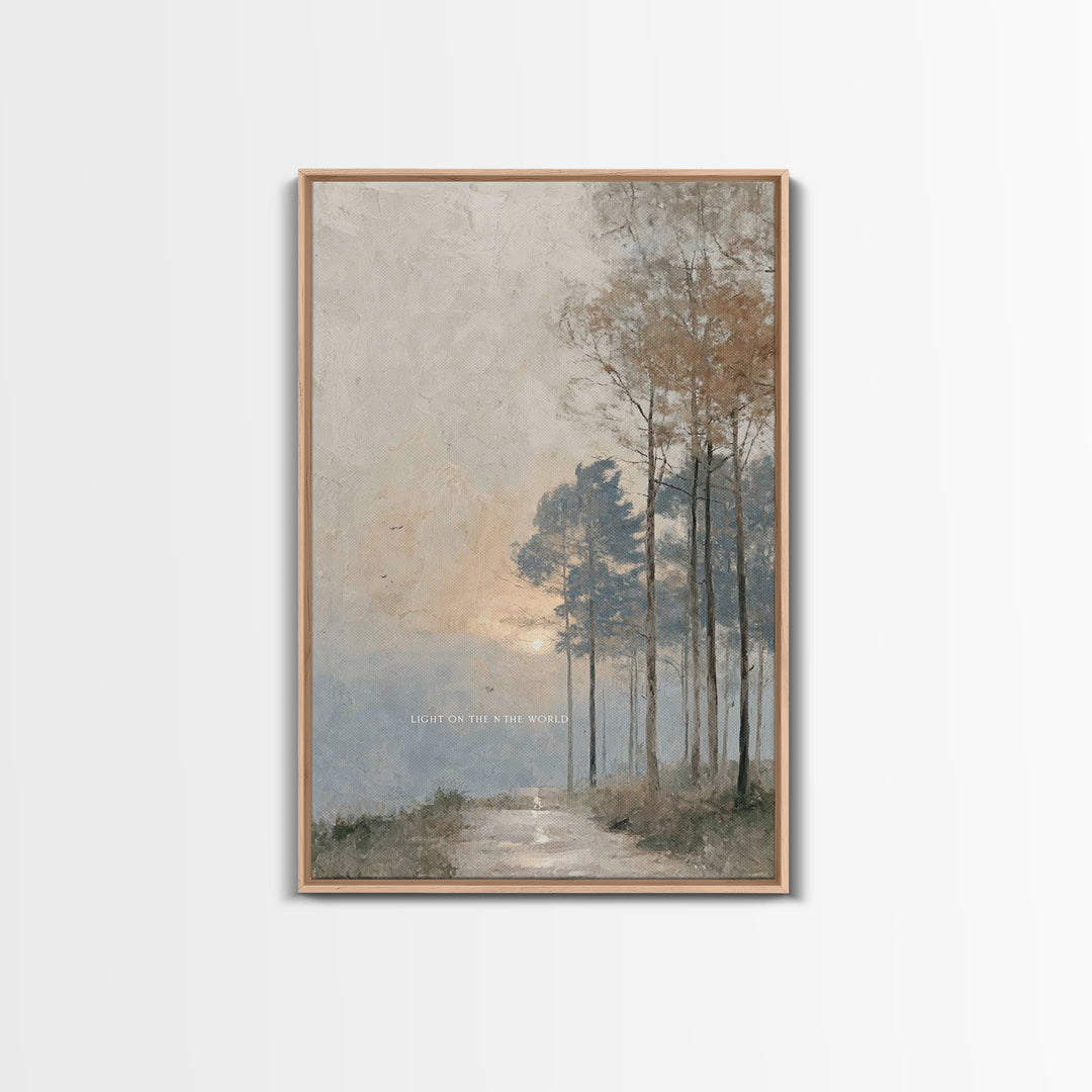 Dawn Of Hope – Framed Canvas Print – Christian Wall Art – Subtle Christian Art – Christian Art Canvas – Minimalist Christian Art – Christia