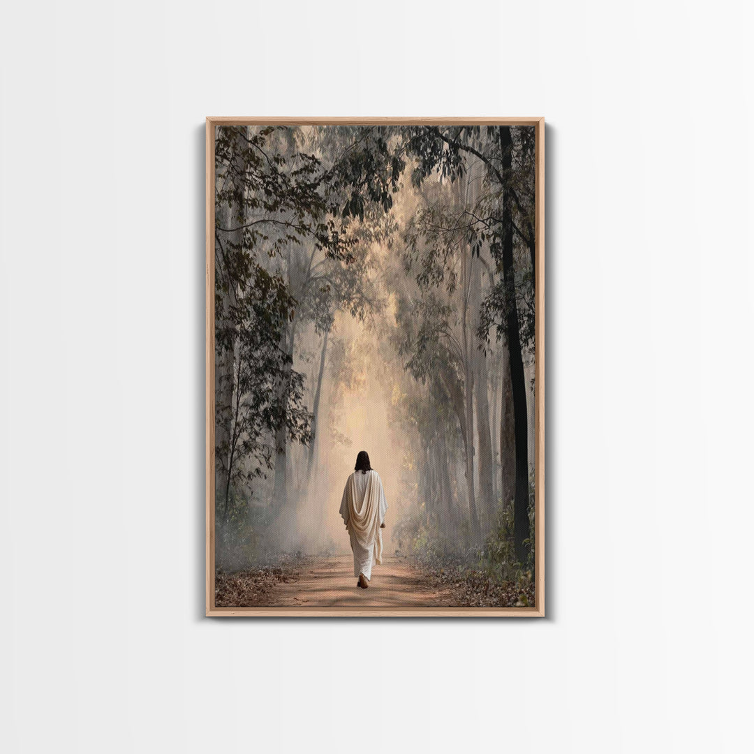 Forest Of Hope | Framed Canvas Print | Christian Wall Art | Jesus Painting | Christian Art Canvas | Modern Christian Painting