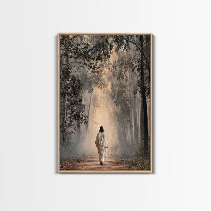 Forest Of Hope | Framed Canvas Print | Christian Wall Art | Jesus Painting | Christian Art Canvas | Modern Christian Painting
