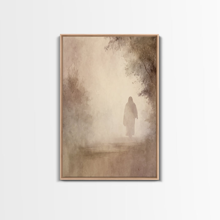 Light Of Eternity – Framed Canvas Print – Christian Wall Art – Christian Art Canvas – Jesus Painting – Subtle Christian Art – Christian Gif