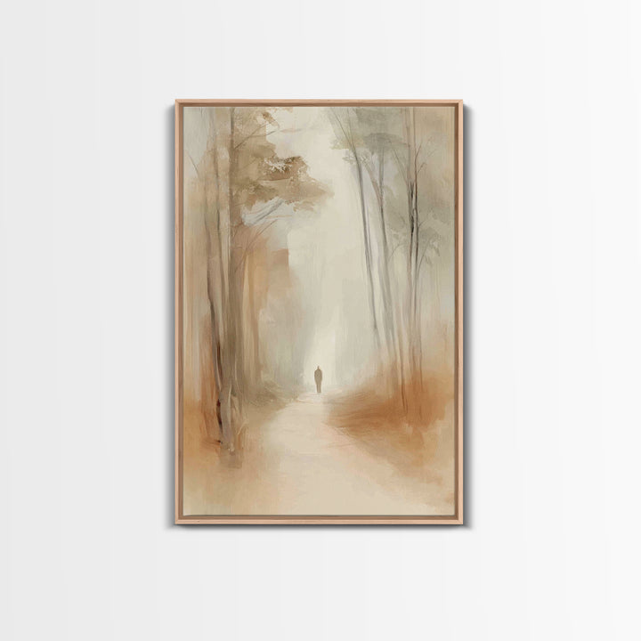 Hallowed Journey – Framed Canvas Print – Christian Art Canvas – Minimalist Christian Art – Christian Wall Art – Jesus Painting – Christian