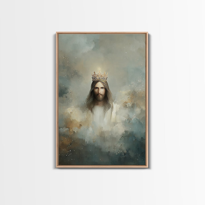 Crowned Glory – Framed Canvas Print – Jesus Art Print – Christian Wall Art – Christian Art Canvas – Christian Art – Unique Christian Art