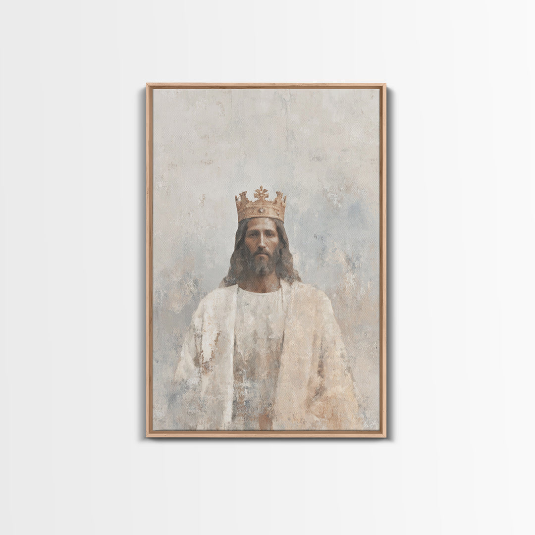 Crown Of Mercy - Framed Canvas Print - Christian Wall Art - Christian Art Canvas - Jesus Painting - Christmas Art - Christian Gifts - Faith