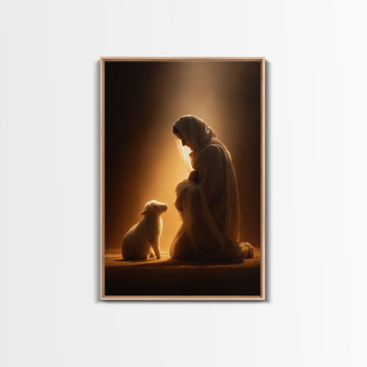 Everlasting Peace - Framed Canvas Print - Christian Wall Art - Christian Art Canvas - Jesus Painting - Christian Decor - Christmas Art - Fa