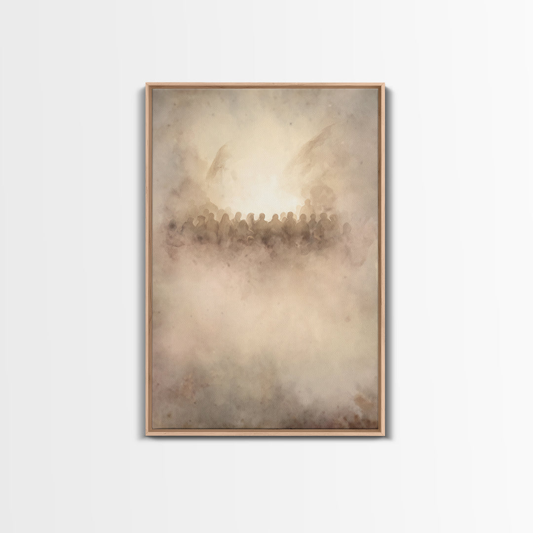 Clouds Of Glory – Framed Canvas Print – Christian Art Canvas – Christian Wall Art – Christian Art – Christmas Art Prints – Christian Christ