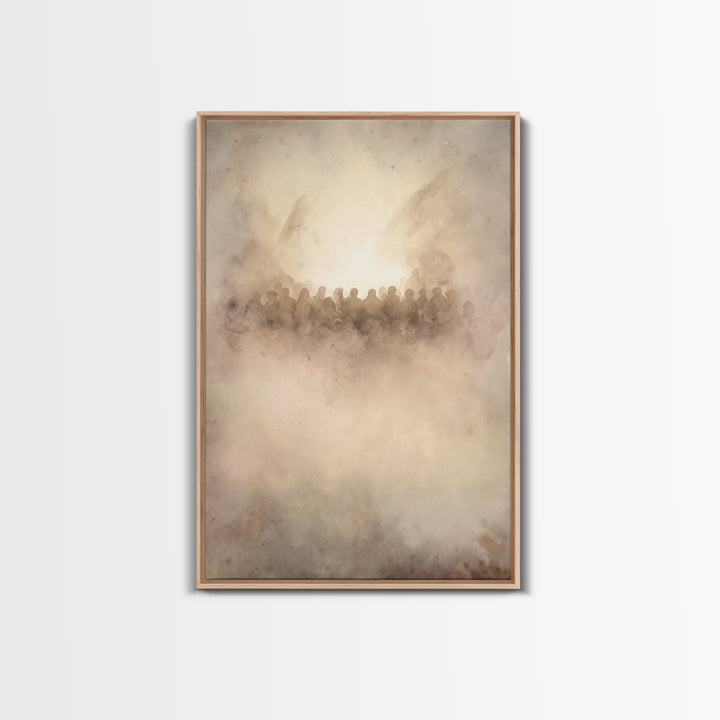 Clouds Of Glory – Framed Canvas Print – Christian Art Canvas – Christian Wall Art – Christian Art – Christmas Art Prints – Christian Christ