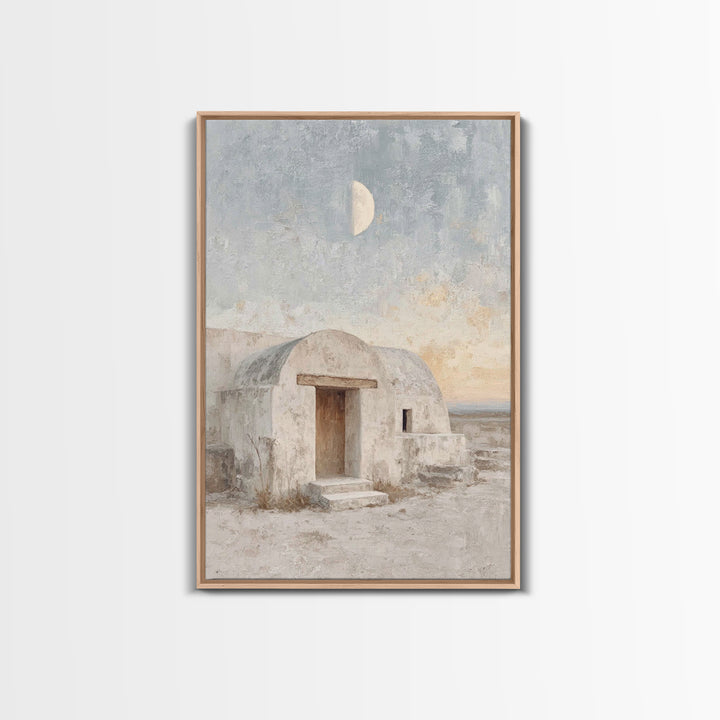 Desert Dwelling Hope, Framed Canvas Print, Christmas Art, Christian Wall Art, Christian Art Canvas, Christian Christmas Art, Christian Gift
