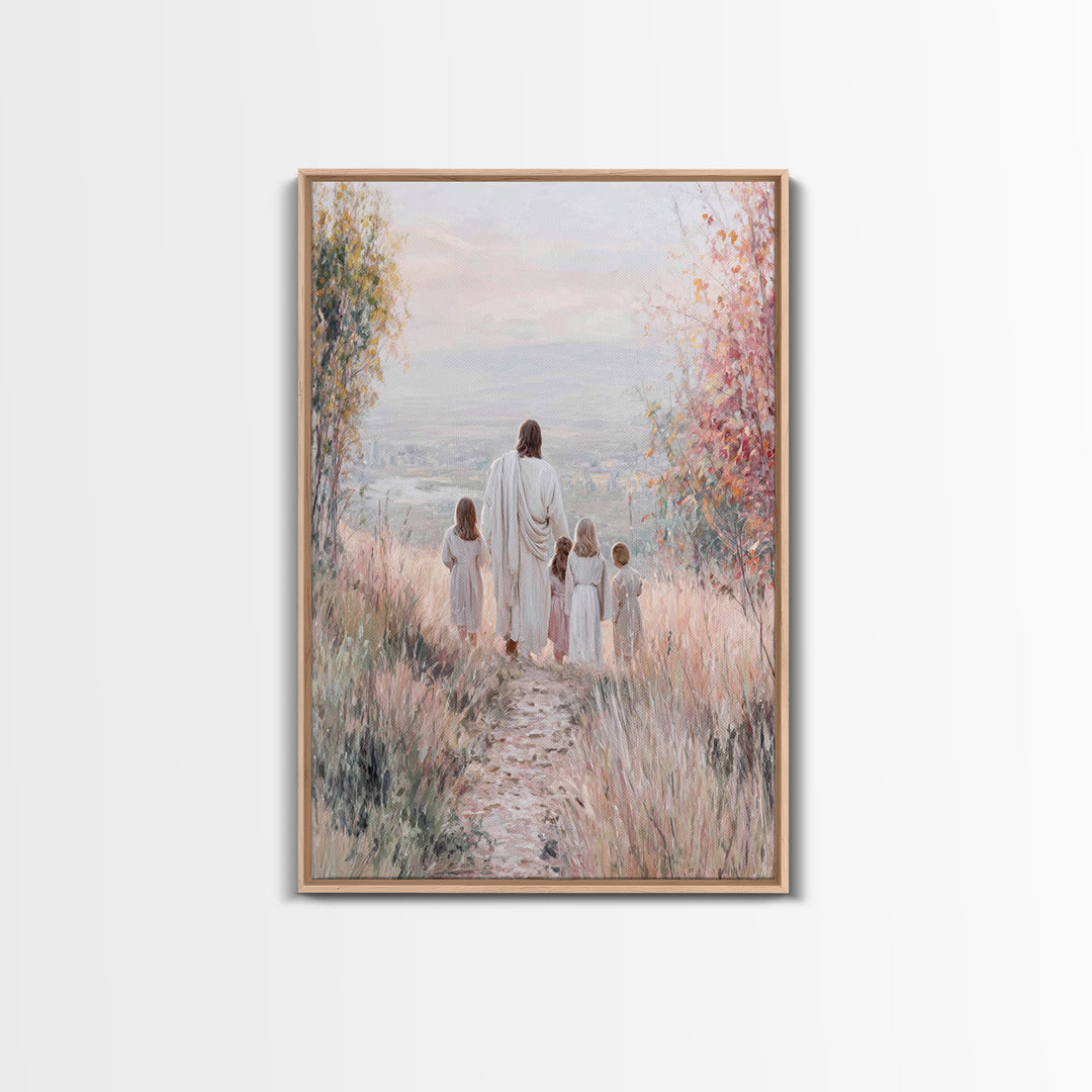 Path Of Mercy – Framed Canvas Print – Christian Wall Art – Christian Art Canvas – Jesus Painting – Christian Decor – Christmas Art