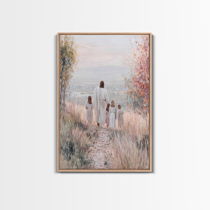 Path Of Mercy – Framed Canvas Print – Christian Wall Art – Christian Art Canvas – Jesus Painting – Christian Decor – Christmas Art