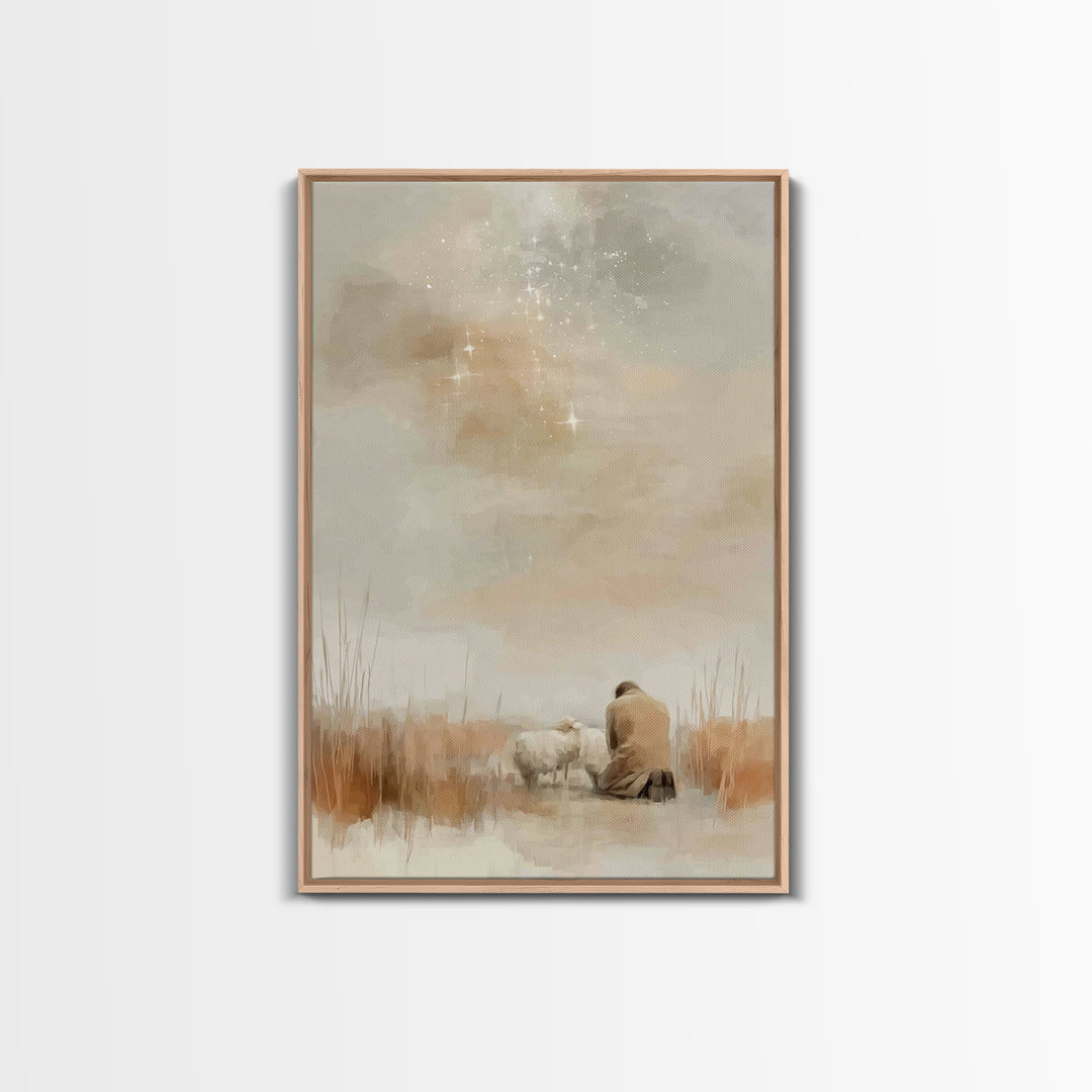 Quiet Mercy – Framed Canvas Print – Christian Art Canvas – Christian Wall Art – Subtle Christian Art – Christian Painting – Christian Chris