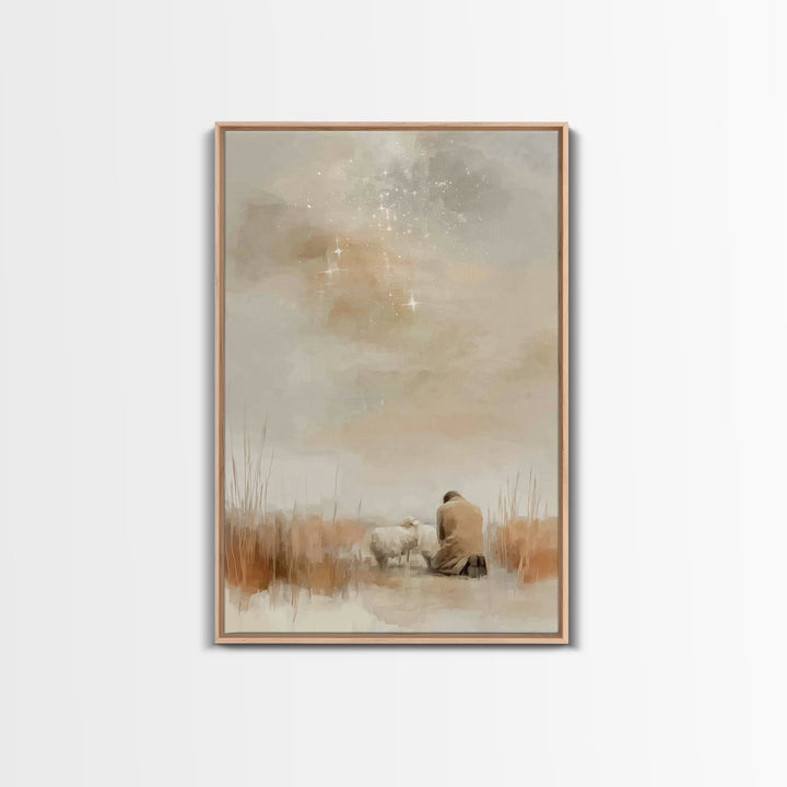 Quiet Mercy – Framed Canvas Print – Christian Art Canvas – Christian Wall Art – Subtle Christian Art – Christian Painting – Christian Chris