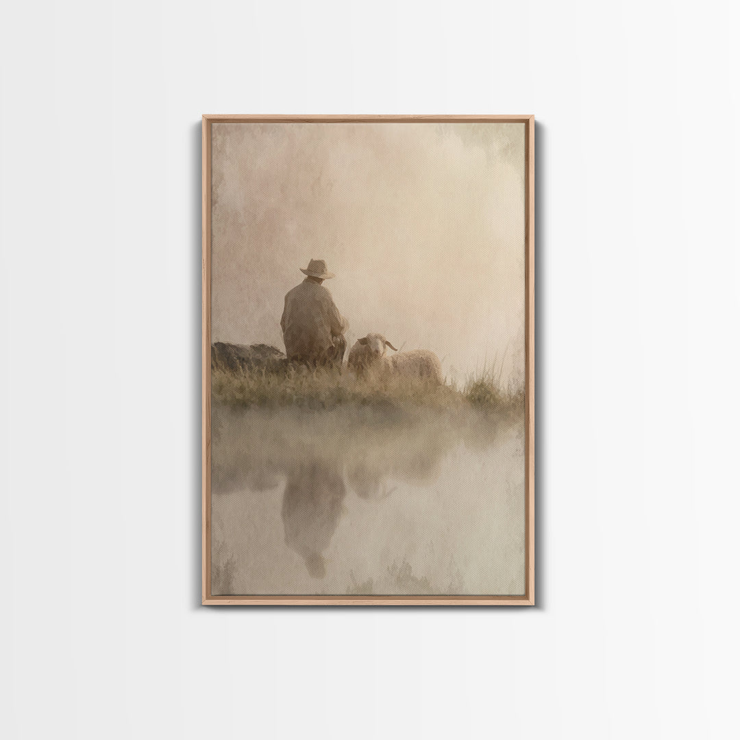 Morning Promise – Framed Canvas Print – Christian Art Canvas – Christian Wall Art – Subtle Christian Art – Christian Christmas Art – Christ
