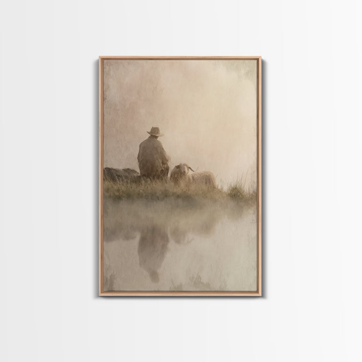 Morning Promise – Framed Canvas Print – Christian Art Canvas – Christian Wall Art – Subtle Christian Art – Christian Christmas Art – Christ
