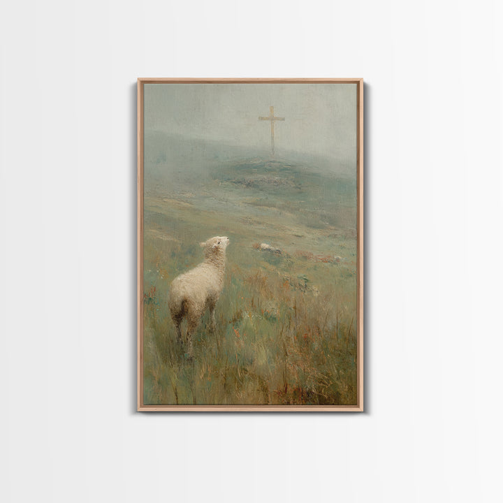 Hillside Promise | Framed Canvas Print | Christian Wall Art | Christian Art Canvas | Subtle Christian Art | Christian Christmas Art | Chris