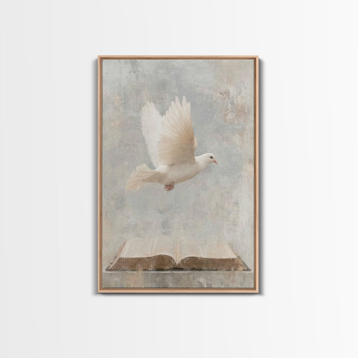 Holy Light Flight – Framed Canvas Print – Christian Art – Christian Wall Art – Christian Art Canvas – Subtle Christian Art – Christian Gift