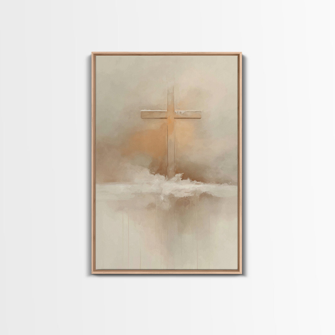 Winter Redemption – Framed Canvas Print – Christian Art Print – Christian Wall Art – Subtle Christian Art – Christian Decor – Christian Gif