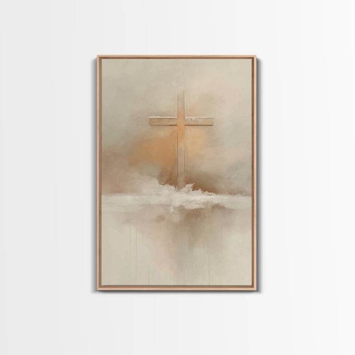 Winter Redemption – Framed Canvas Print – Christian Art Print – Christian Wall Art – Subtle Christian Art – Christian Decor – Christian Gif