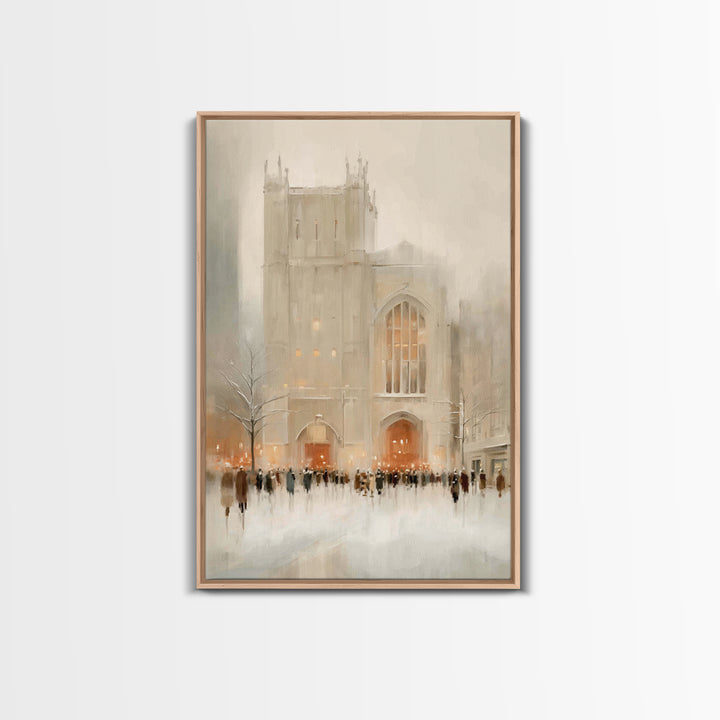 Holy Assembly – Framed Canvas Print – Christian Wall Art – Christian Art Canvas – Christian Art Print – Minimalist Christian Art – Christia