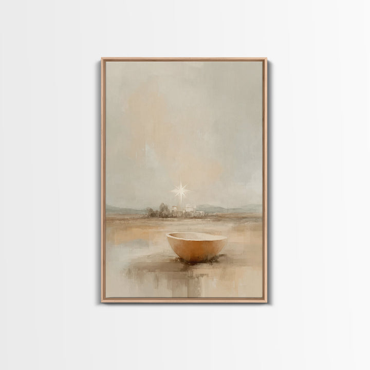 Bethlehem Promise – Framed Canvas Print – Christian Wall Art – Christian Art Print – Christian Christmas Art – Christmas Canvas Wall Art –