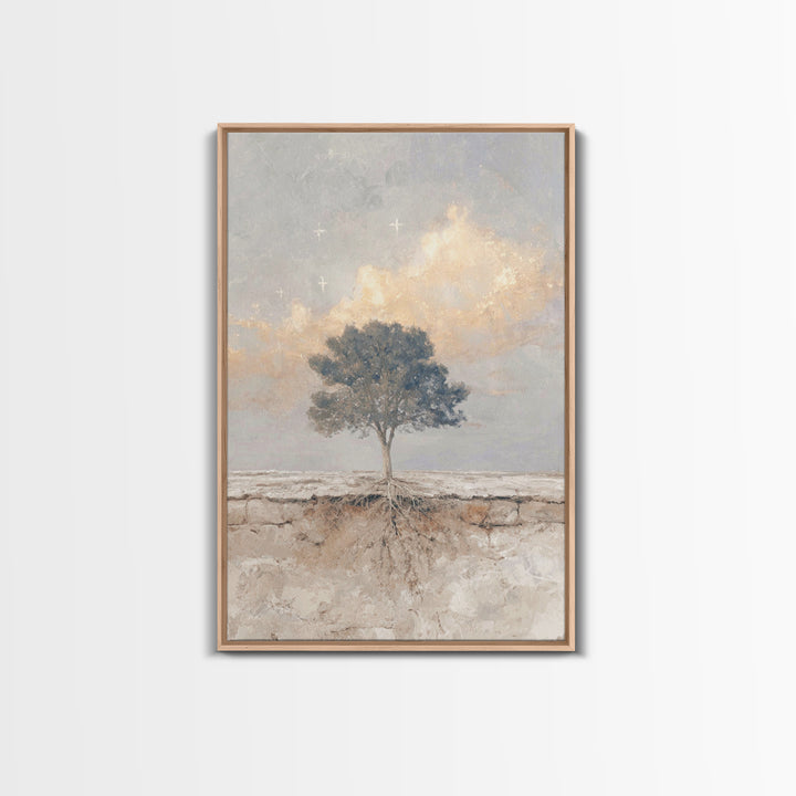 Tree Of Promise – Framed Canvas Print – Christian Wall Art – Christian Art Canvas – Christian Art Prints – Unique Christian Art – Christian