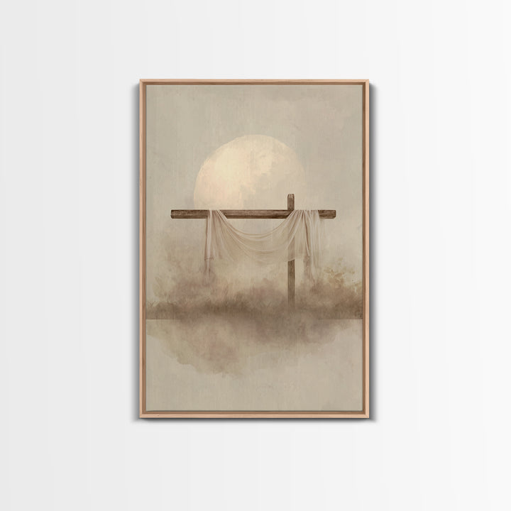 Eternal Dawn | Framed Canvas Print | Christian Wall Art | Christian Art Canvas | Christian Painting | Christian Christmas Art
