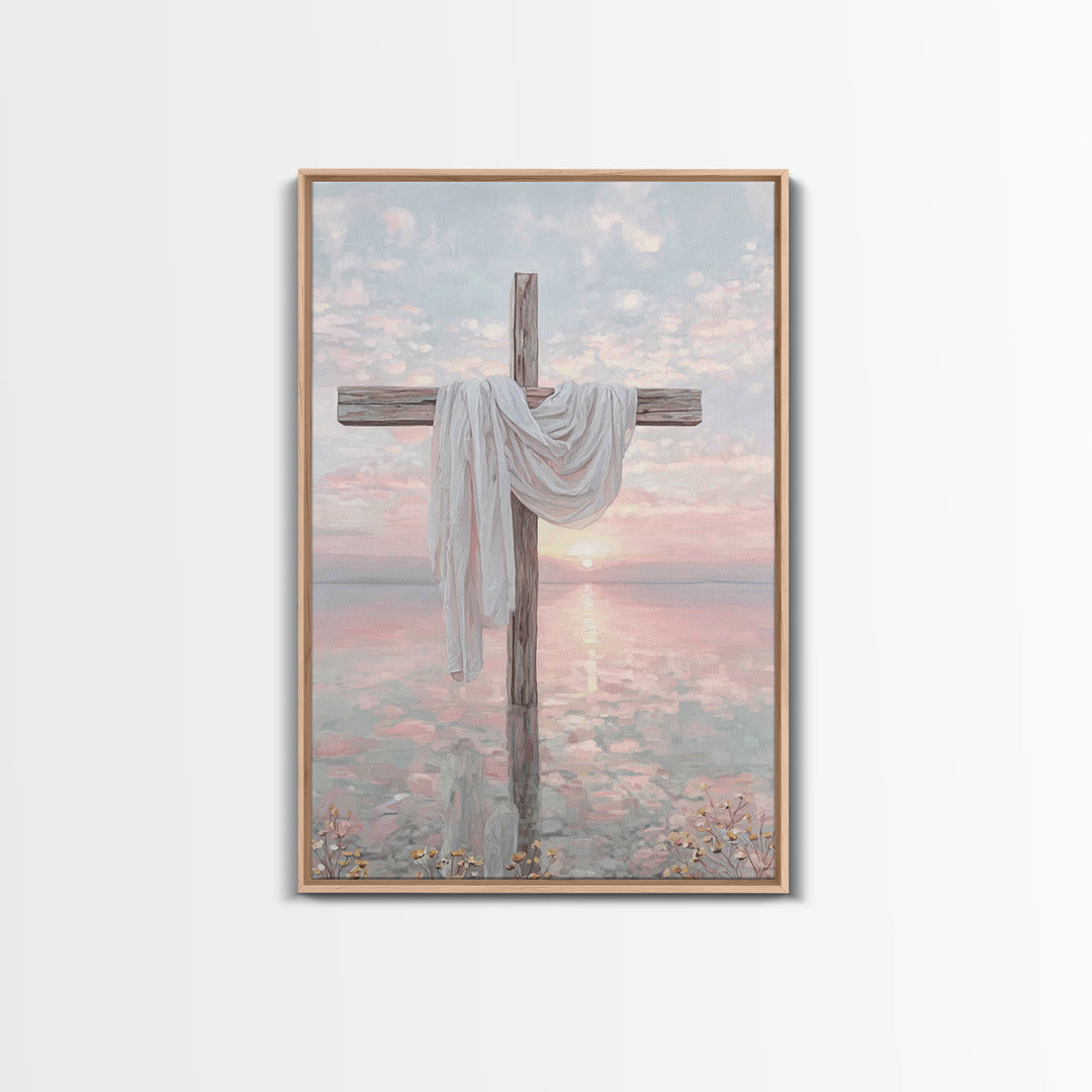 Sacred Horizon – Framed Canvas Print – Christian Wall Art – Christian Art Canvas – Christian Painting – Christian Christmas Art