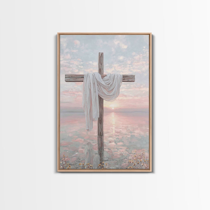 Sacred Horizon – Framed Canvas Print – Christian Wall Art – Christian Art Canvas – Christian Painting – Christian Christmas Art