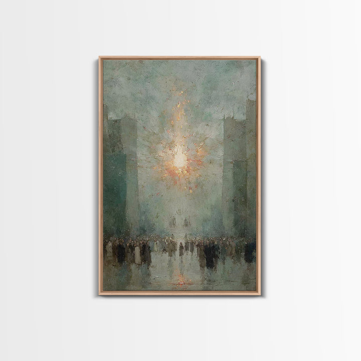 The Guiding Light - Framed Canvas Print - Christian Wall Art - Christian Art Canvas - Jesus Painting - Christmas Art - Christian Decor