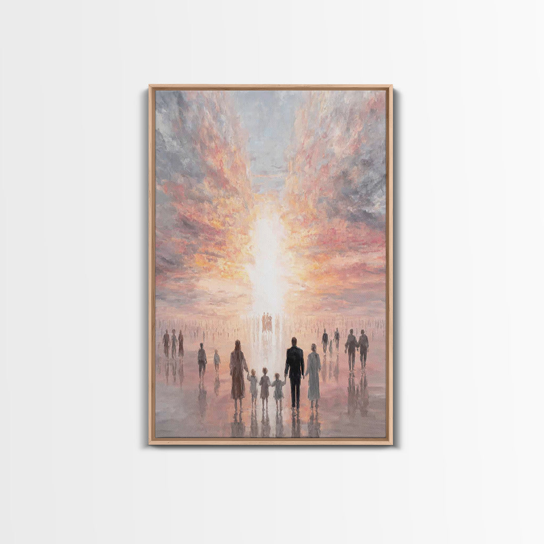 Path Of Promise - Framed Canvas Print - Christian Decor - Christian Art Canvas - Christmas Art - Jesus Painting - Christian Wall Art