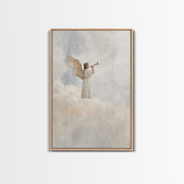 Herald Of Dawn – Framed Canvas Print – Christian Wall Art – Christian Art Canvas – Christian Paintings – Christmas Art Prints – Christian D