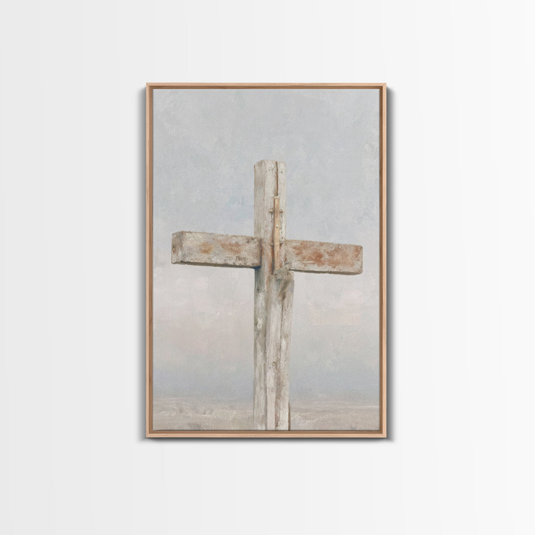 Pure Redemption Light | Framed Canvas Print | Christian Art Canvas | Christian Wall Art | Minimalist Christian Art | Christian Paintings |