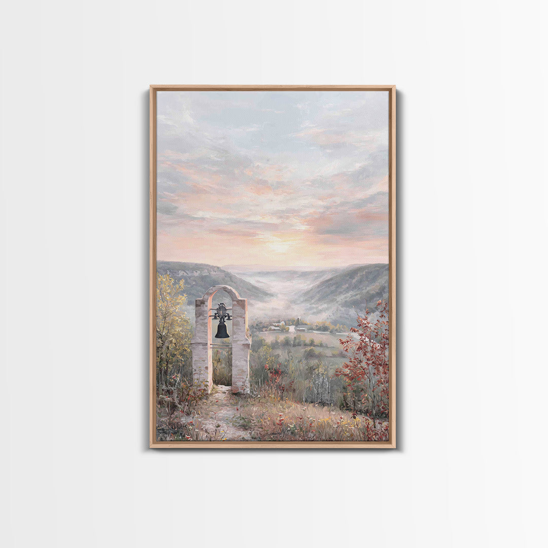 Bell Valley Dawn – Framed Canvas Print – Christian Wall Art – Christian Art Canvas – Christian Gift – Christian Decor