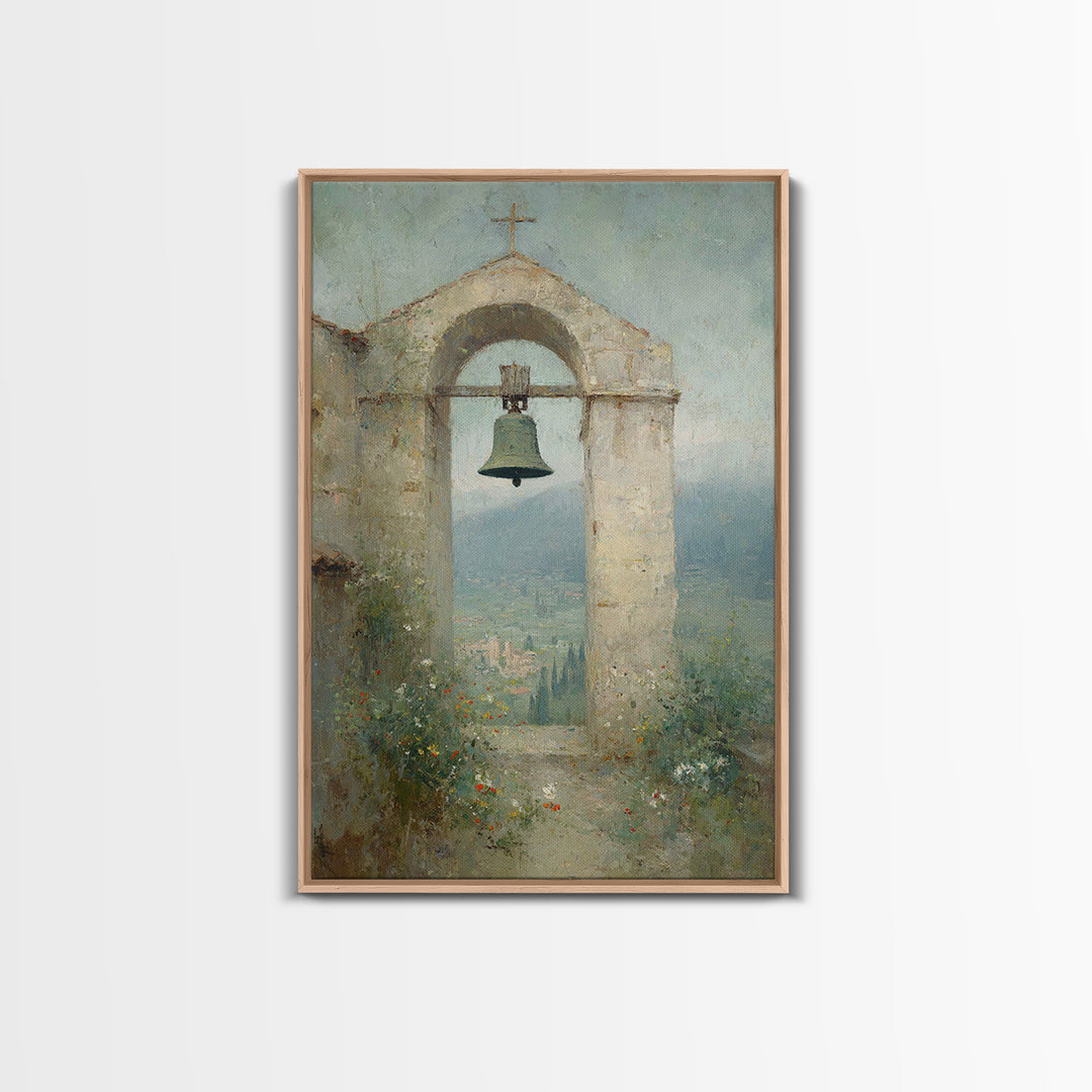 Valley Bell Blessing, Framed Canvas Print, Christian Wall Art, Christian Art Canvas, Christian Decor, Christian Gift