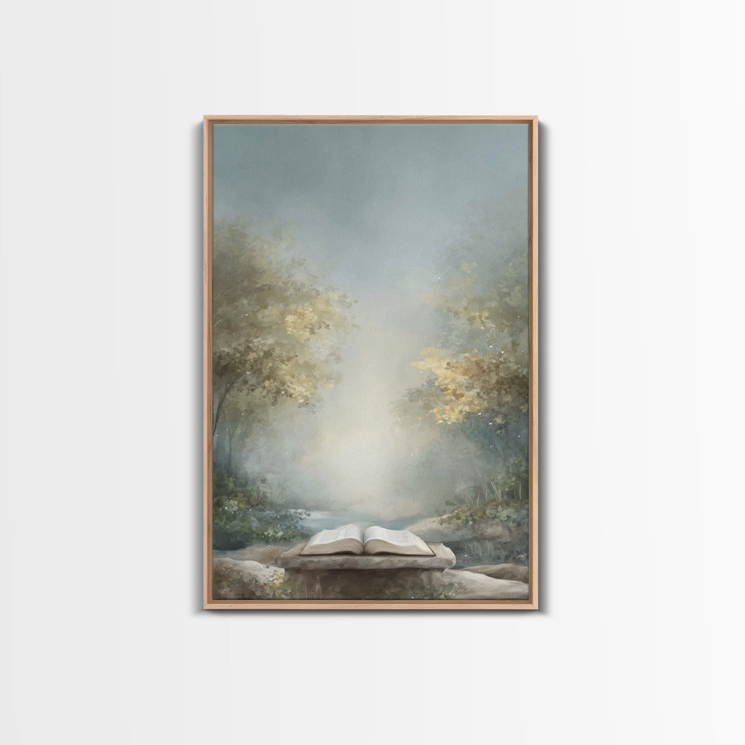 Path Of The Word – Framed Canvas Print – Christian Wall Art – Christian Art Canvas – Christian Gift – Subtle Christian Art