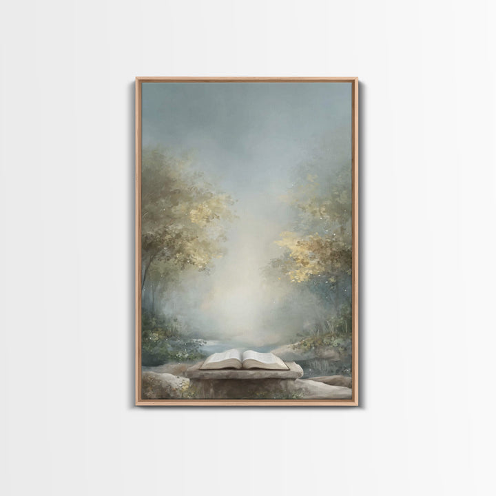 Path Of The Word – Framed Canvas Print – Christian Wall Art – Christian Art Canvas – Christian Gift – Subtle Christian Art