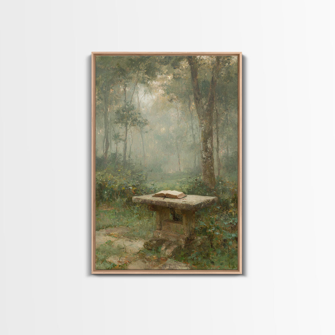 Garden Of Scripture – Framed Canvas Print – Christian Wall Art – Christian Art Canvas – Vintage Christian Art – Christian Gift