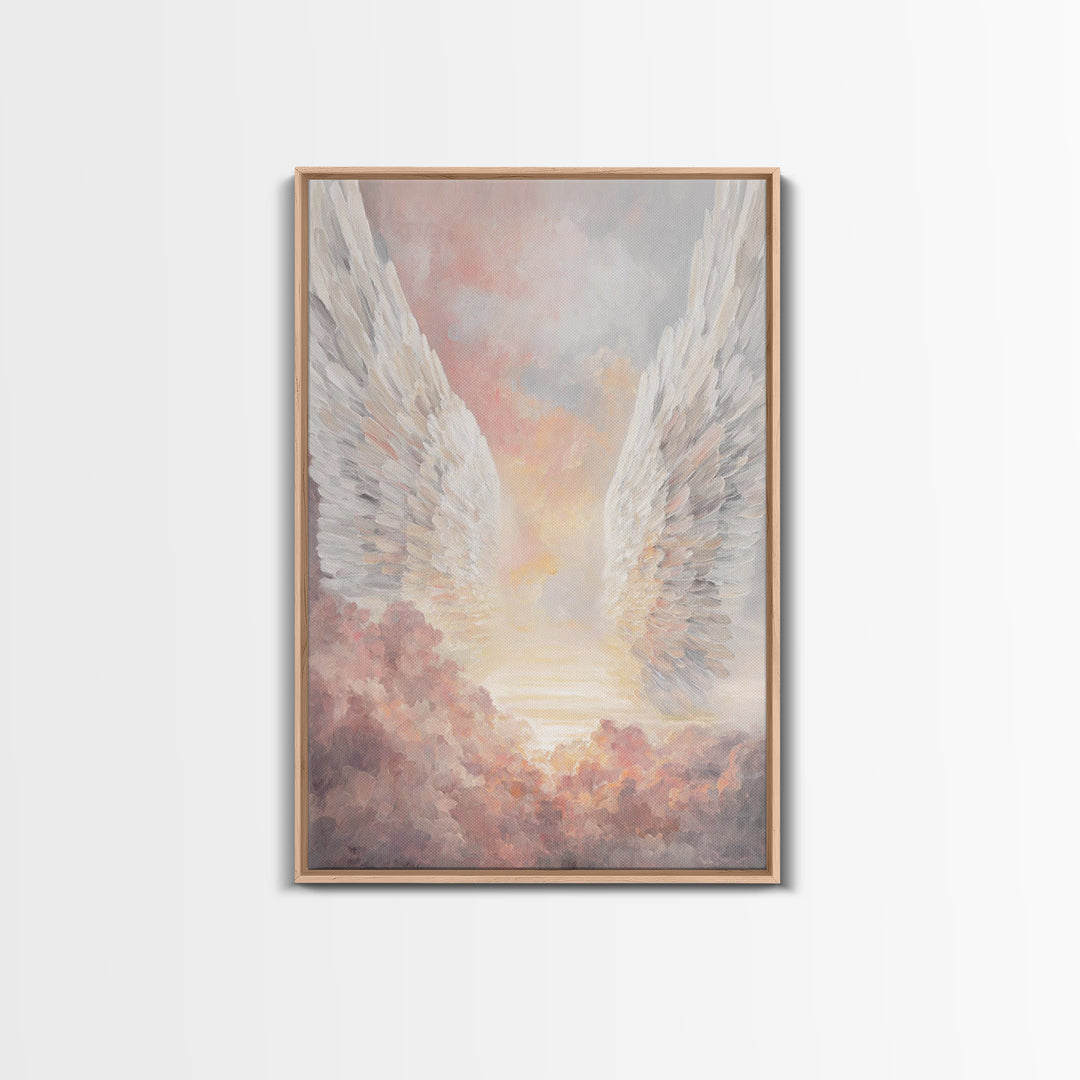 Wings Of Dawn – Framed Canvas Print – Christian Wall Art – Christian Art Canvas – Christmas Art – Christian Decoration – Christian Gift Ide
