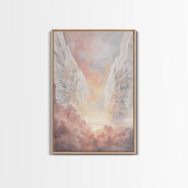 Wings Of Dawn – Framed Canvas Print – Christian Wall Art – Christian Art Canvas – Christmas Art – Christian Decoration – Christian Gift Ide