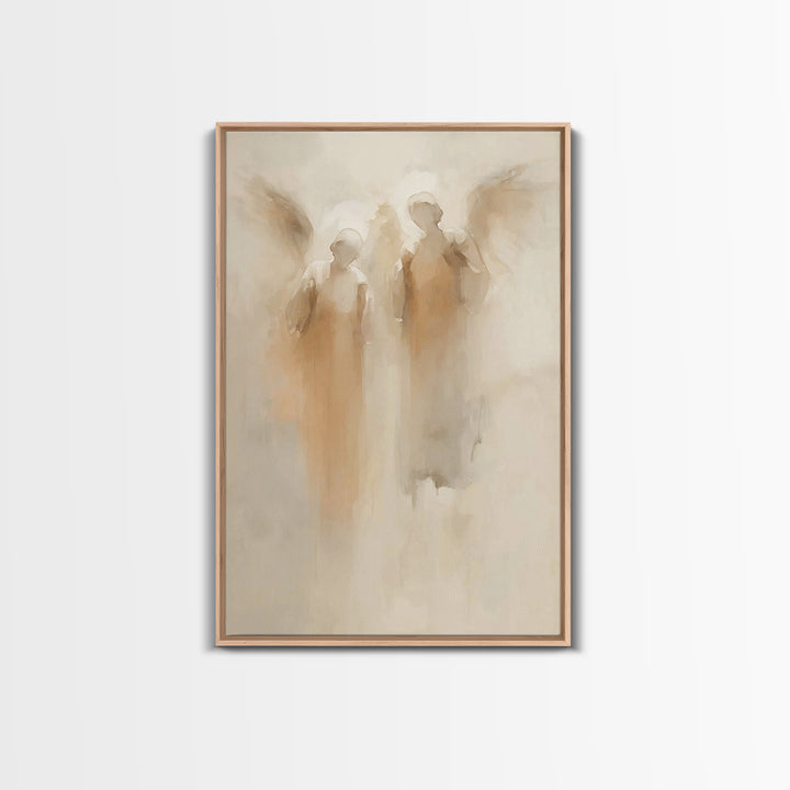 Silent Watchers – Framed Canvas Print – Christian Art Canvas – Christian Wall Art – Abstract Christian Art – Christian Decor – Christian Gi