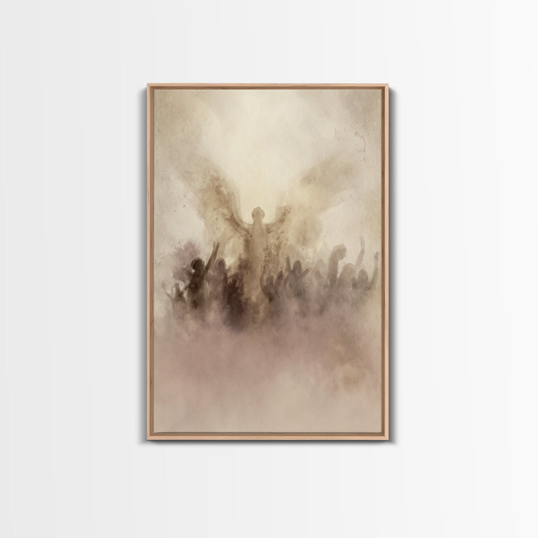 Rise Of Glory – Framed Canvas Print – Christian Art Canvas – Christian Wall Art – Minimalist Christian Art – Christian Decor – Christian Gi