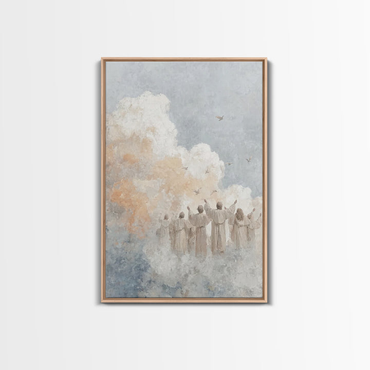 Praise Ascending – Framed Canvas Print – Christian Art Canvas – Christian Wall Art – Christian Art Print – Christian Decor – Christian Gift
