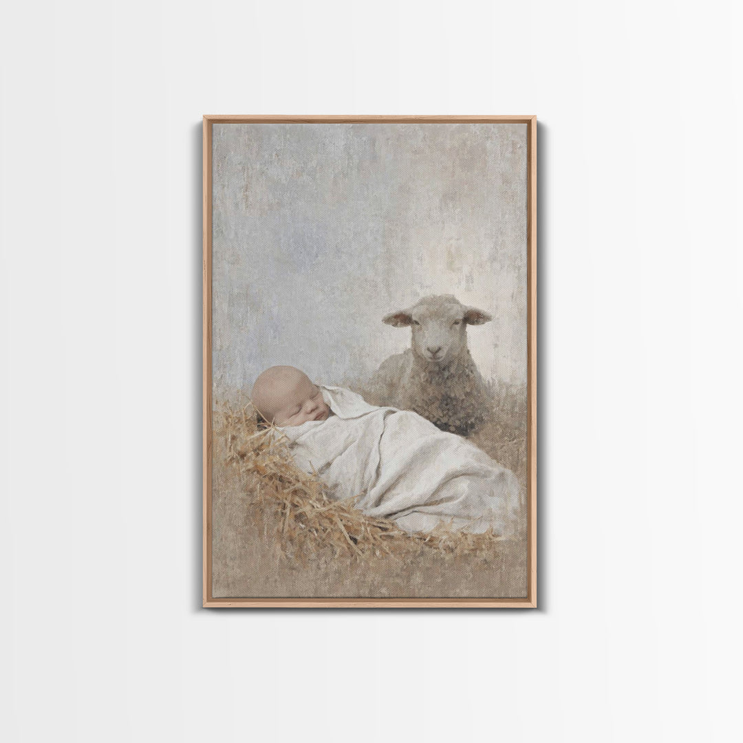 Everlasting Peace – Framed Canvas Print – Christian Art Canvas – Jesus Painting – Christmas Art Prints – Christian Wall Art – Christian Chr