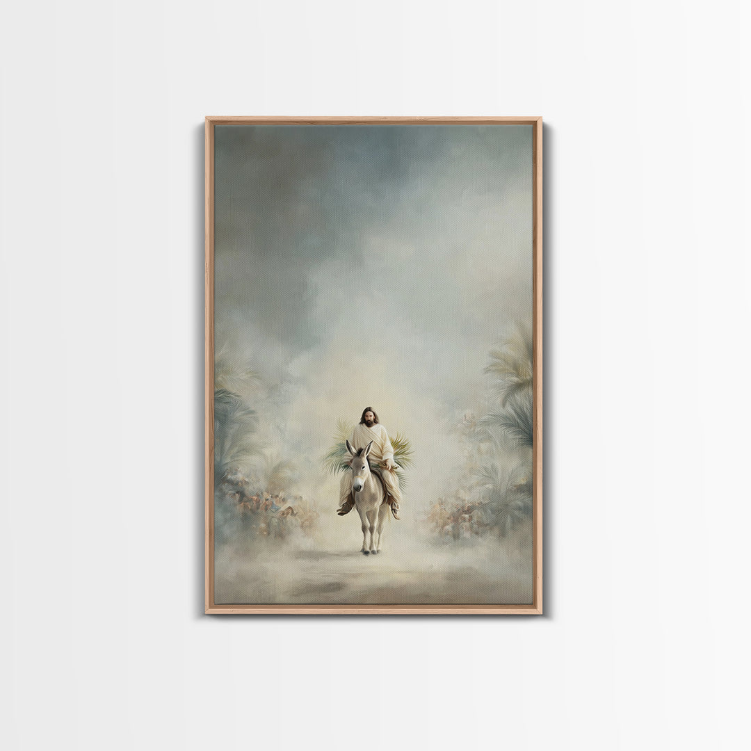 Cloudborne Peace – Framed Canvas Print – Christian Art Canvas – Jesus Painting – Subtle Christian Art – Christmas Wall Art – Christian Deco